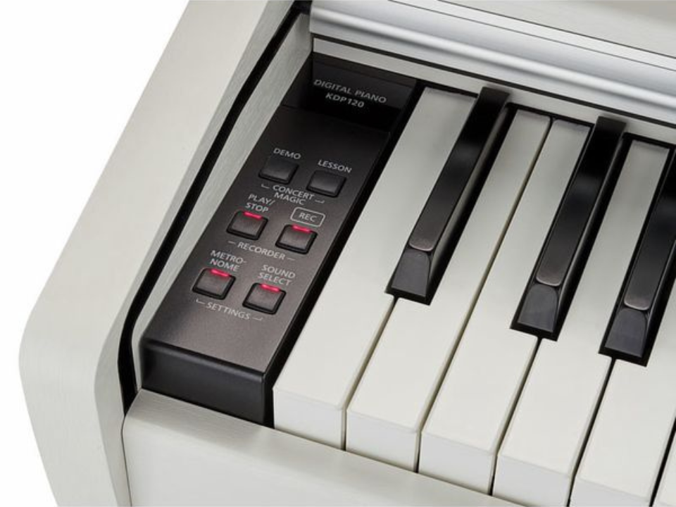 Cận cảnh KAWAI KDP-120 WH tại Piano House